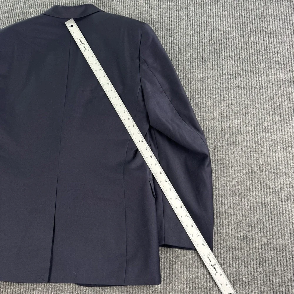 Lauren Ralph Lauren Blazer 40R Navy Gold Crest Button 100% Wool Sport Coat Men's